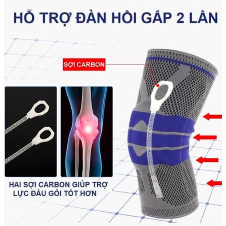 Ảnh Đai Bảo Vệ Khớp Đầu Gối MixSport Có Đệm Gối Và Trợ Lực Khớp Gối Khi Chơi Thể Thao Chạy Bộ 2