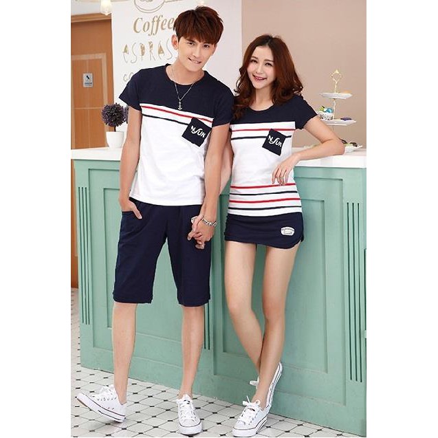 Áo đôi 100% cotton, mặc là yêu.