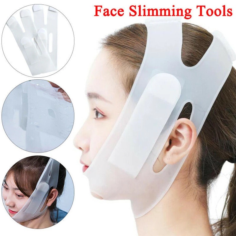 [Hàng mới về] Đai nâng cơ mặt thon gọn v line không đau bằng silicon cho nam và nữ