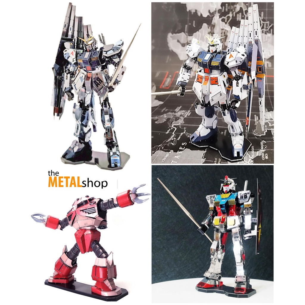 Mô Hình Lắp Ghép 3d kim loại gundam(bản màu) | Shopee Việt Nam