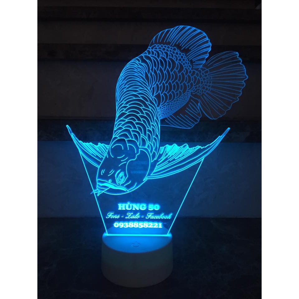 Đèn 3d led - Cá Rồng | Shopee Việt Nam
