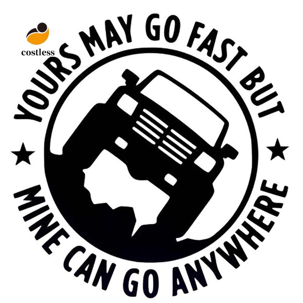 Chi Tiết| Decal DáN Trang Trí HìNh Chữ Vui NhộN Cho Xe Hơi/Xe TảI 4X4