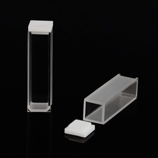 Cuvette thạch anh, Máy quang phổ Cuvettes Chiều dài đường đi 10 mm, Chiều cao 45mm, Dung tích 3,5 ML - 2 CÁI