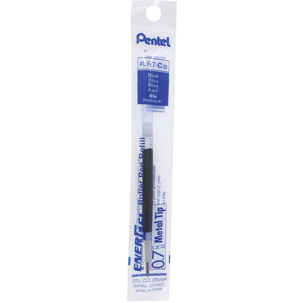 3x Pentel LR7-C Mine In Blau – 0,7mm Für EnerGel Tintenroller, Made In Japan!