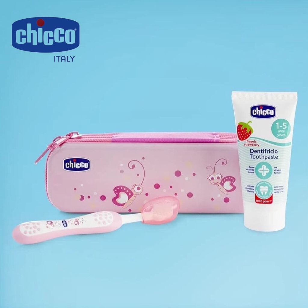 Bộ chăm sóc răng miệng 3 in 1 Chicco - hanzomart