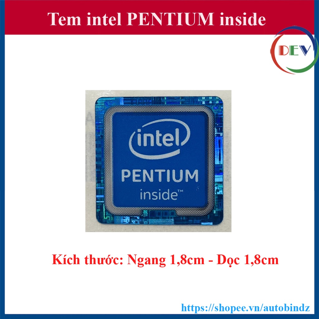 Tem intel PENTIUM Thay Tem Máy Tính - Tem Laptop | Shopee Việt Nam