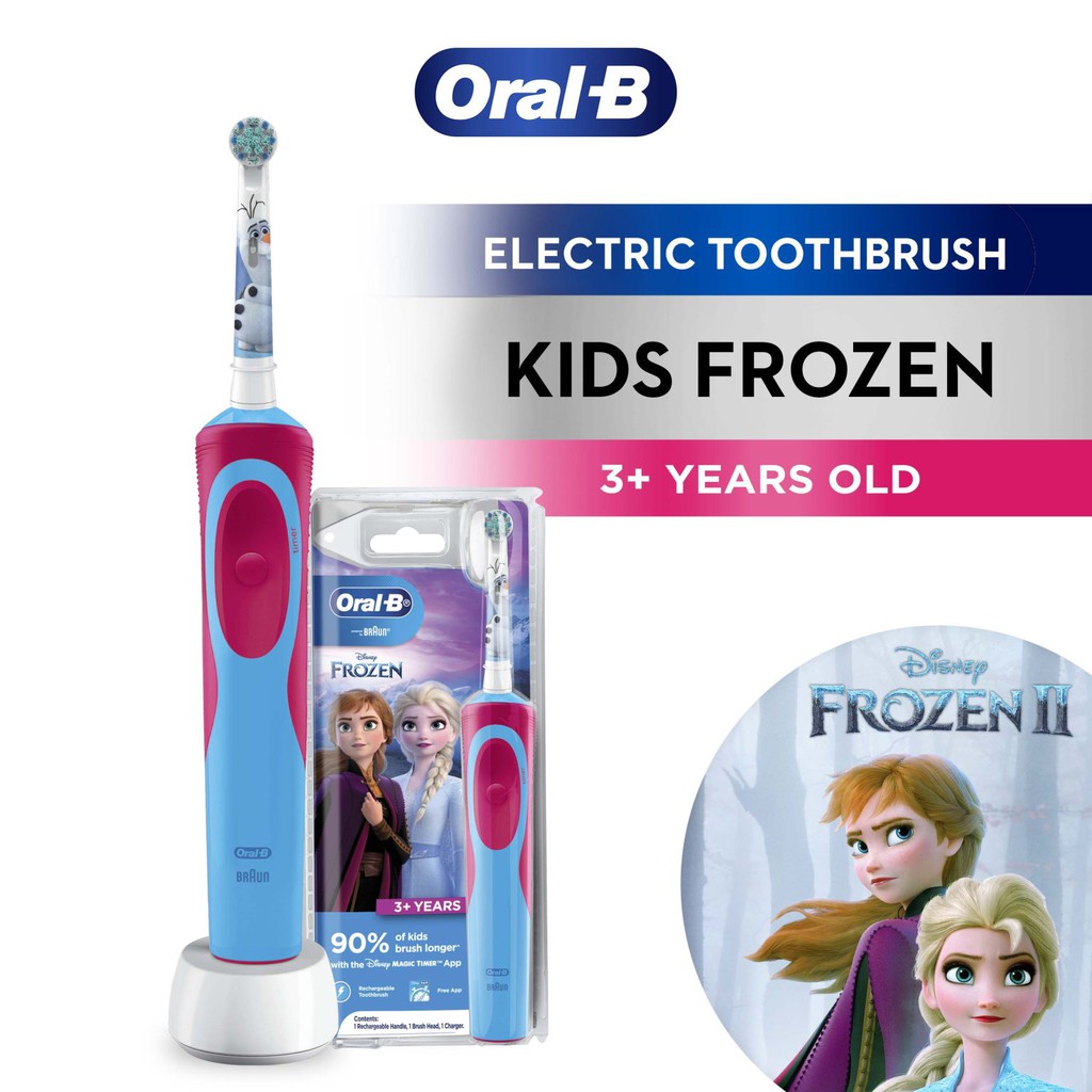 Ảnh Bàn Chải Điện Trẻ Em ORAL-B Vitality D12 Disney Frozen - Hộp 1 Cái 1