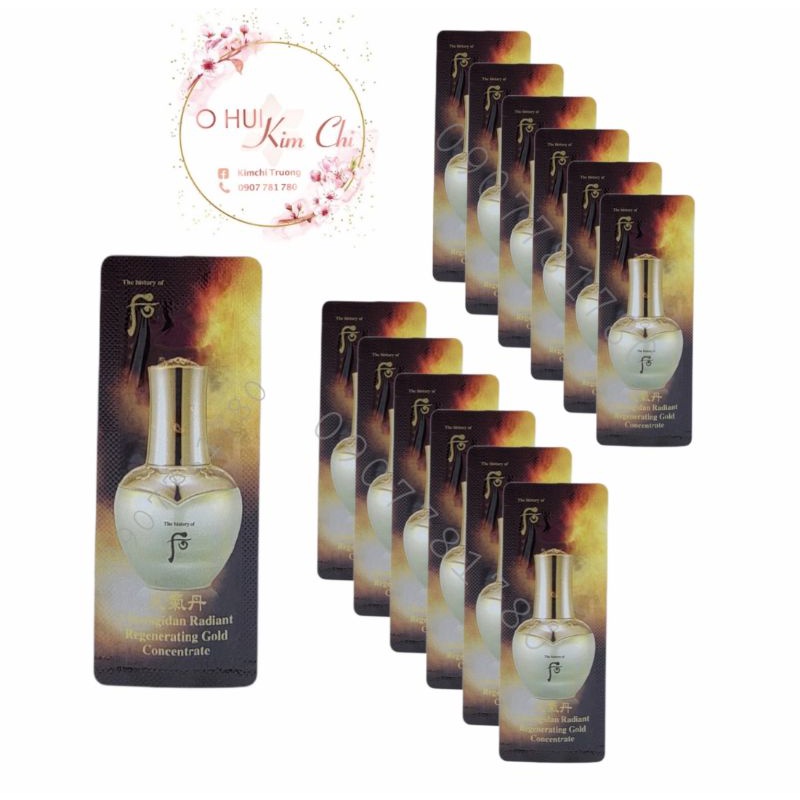 Gói Tinh chất vàng whoo hwa huyn radiant gold 1ml