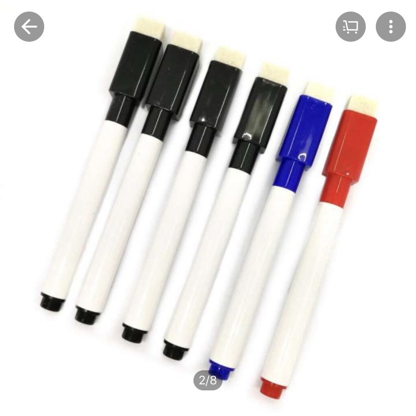 Set 5 cây bút lông bảng có đầu bôi tiện dụng
