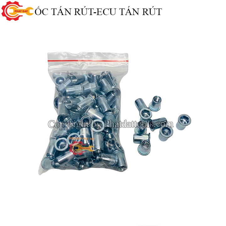 Túi 100 Ốc Tán Rút-Ecu Tán Rút Cỡ M6-M8-M10 Tùy Chọn | Shopee Việt Nam