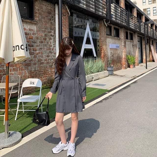 ĐẦM TAY DÀI CUT OUT NHẸ PHẦN EO SANG CHẢNH - LINO CUT OUT DRESS