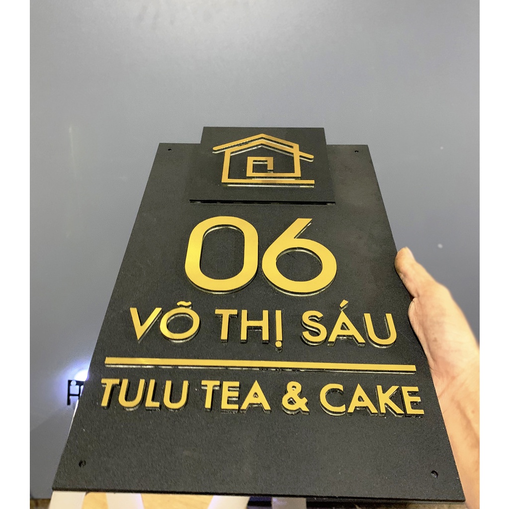 Biển số nhà. Bảng số nhà. Đặt hàng theo yêu cầu. BSN-19