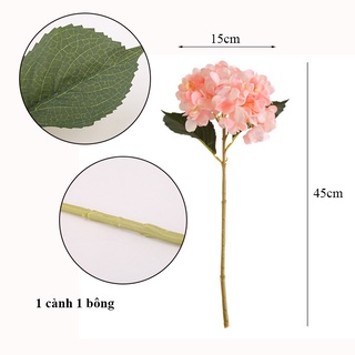 Hoa giả- hoa cẩm tú cầu cao cấp 45cm decor nhà cửa, trang trí studo chụp ảnh