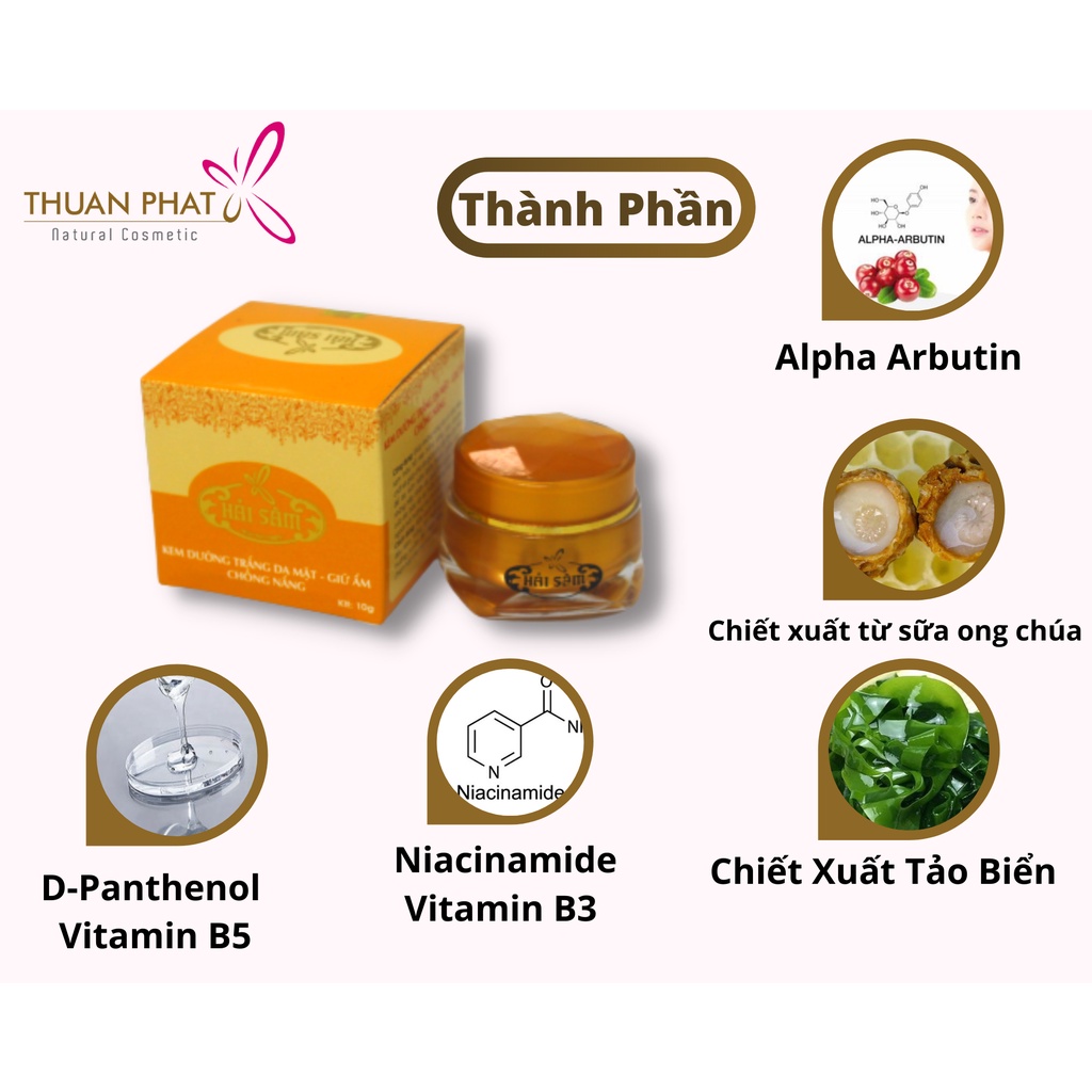 Kem Dưỡng Trắng Da Mặt - Giữ Ẩm - Chống Nắng THUANPHAT Natural Cosmetic