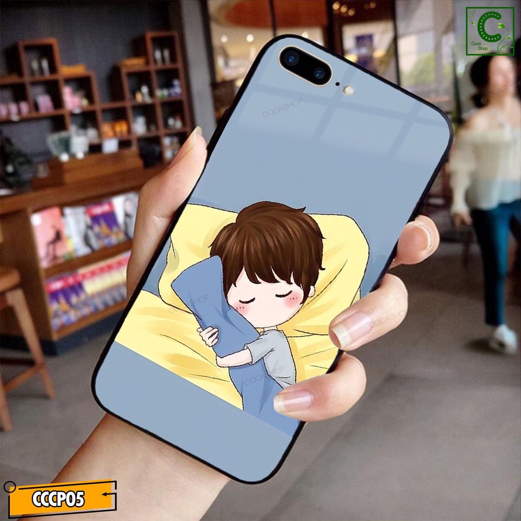 Ốp lưng iphone mặt kính in hình cực đẹp,sáng bóng-Cặp đôi ấm áp - 6/6plus/6s/6splus/7/7plus/8/8plus/x/.....