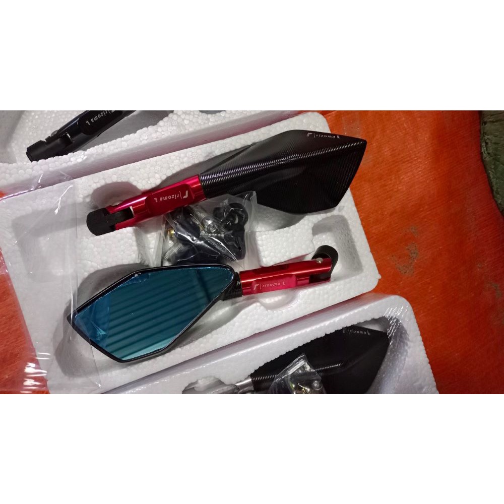 Kính 5 cạnh Nhôm CNC RIZOMA gắn xe máy Sirius,Exciter,Sonic,Wave,Dream,Airblade,Sh Giá Siêu rẻ đẹp