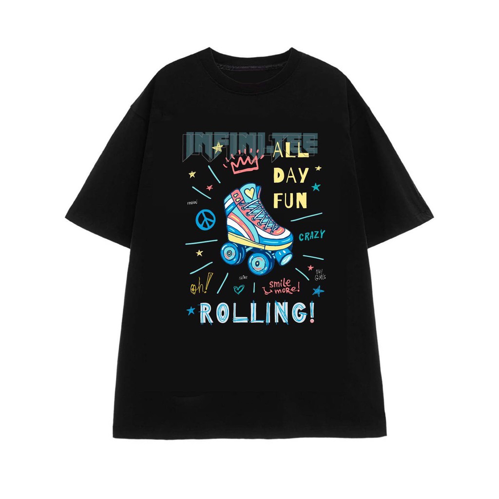Áo thun INFINITEE Fni0118, Thun 100% Cotton - form rộng Unisex.