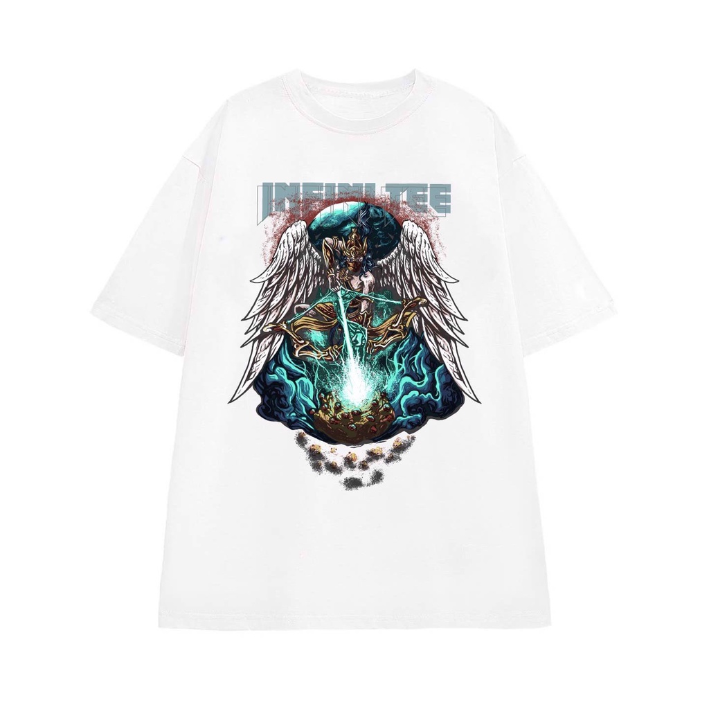 Áo thun INFINITEE Fni0077, Thun 100% Cotton - form rộng Unisex. Nữ