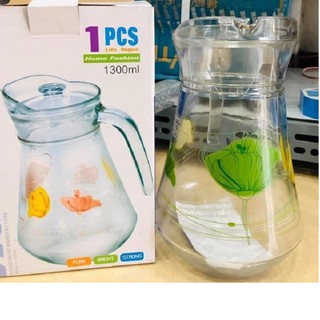 BÌNH ĐỰNG NƯỚC THỦY TINH 1300ML CAO CẤP