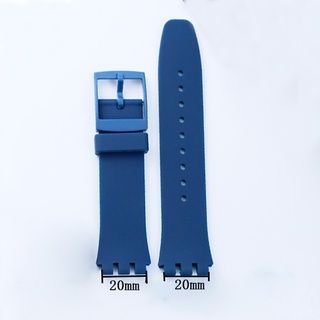 Dây Đeo Đồng Hồ Thể Thao Bằng Cao Su Silicon Mềm Có Khóa Kích Thước 17Mm 19Mm Dành Cho Nam Và Nữ
