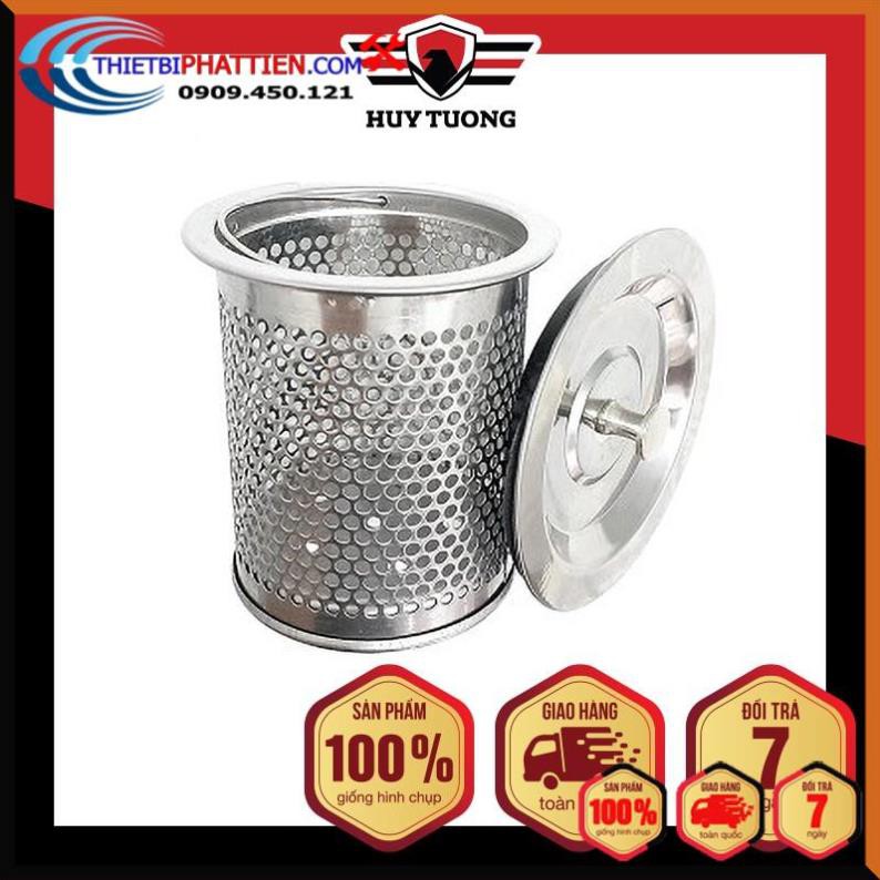 FREESHIP Bộ rổ và nắp rổ lọc rác bồn rửa chén inox không gỉ cao cấp ...