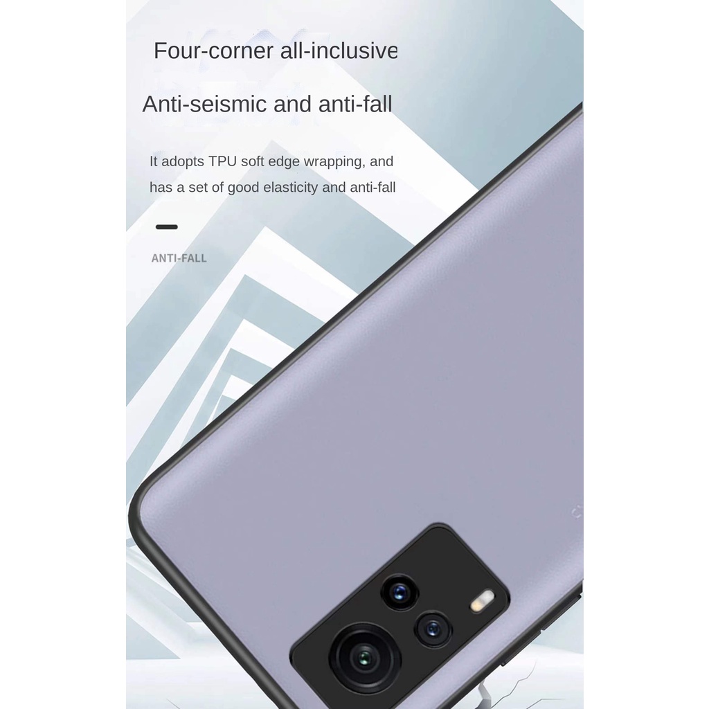 Ốp Điện Thoại Cạnh Mềm Màu Trơn Chống Sốc Cho Vivo X60 Pro X60 Pro+ X50 Pro X50 Pro+