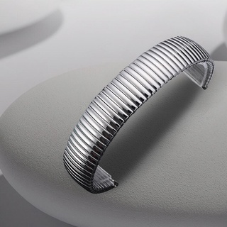 Dây Đeo Đồng Hồ Co Giãn Bằng Thép Không Gỉ 12mm 14mm 16mm 18mm 20mm