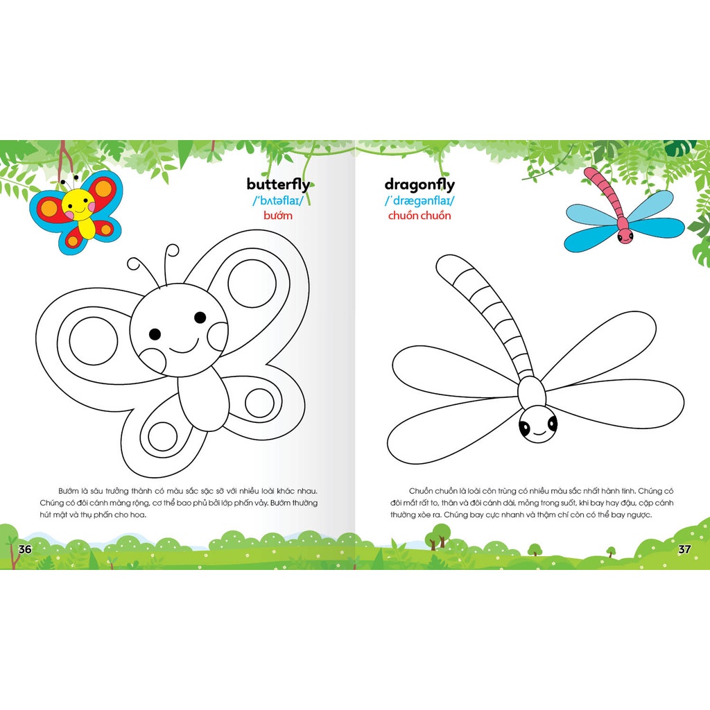 Ảnh Sách - Colouring 365 ngày Tô màu - KHÁM PHÁ THẾ GIỚI PHÁT TRIỂN TRÍ TUỆ - Động vật hoang dã,Khủng long,Bò sát...(Tập 2) 3