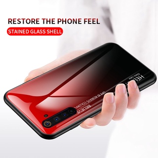 Ốp lưng silicone tráng kính cường lực cho For Realme 6 Pro X50 For Realme 5i 5S