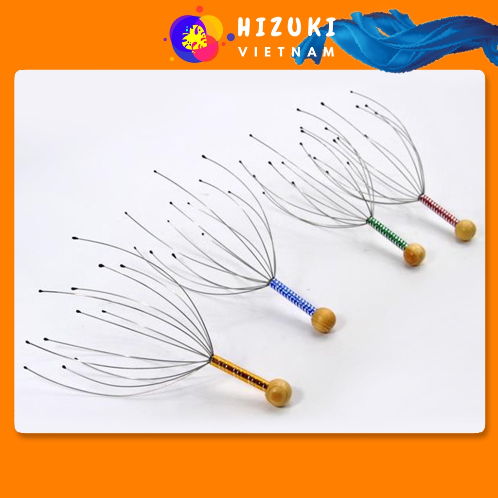 Cây Massage Đầu, Cây Gãi Đầu Mát Xa Đầu Bạch Tuột Giúp Thư Giãn Hiệu Quả