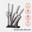 Bộ Dao Nhà Bếp Nhật Bản Cao Cấp Inox 6 Món - Bộ Dao Nhật Tặng Khay Đựng