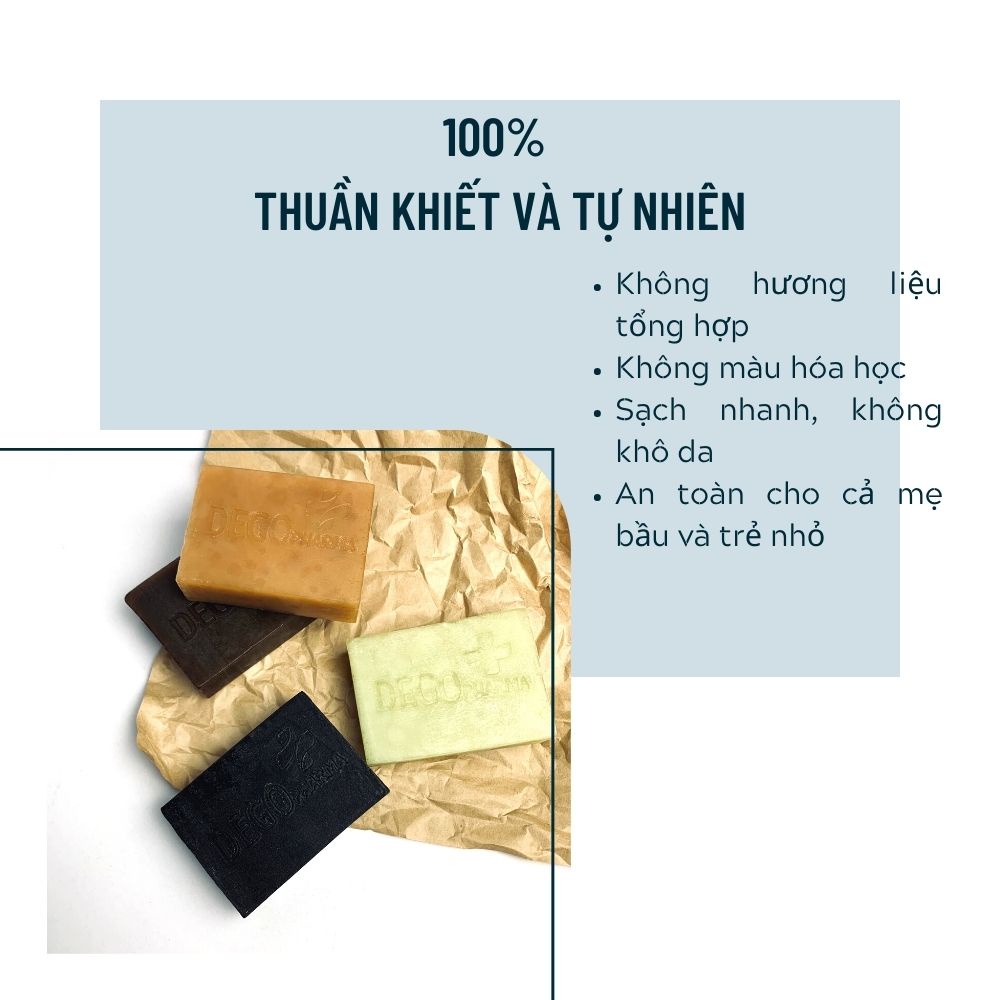 Ảnh Xà Bông Sinh Dược Thiên Nhiên Quế DEGO PHARMA 100G – Tẩy Tế Bào Chết, Dưỡng Da Trắng Sáng, Ngừa Mụn 4