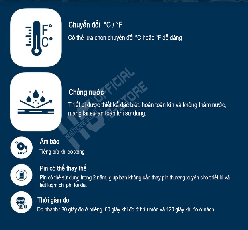 Mô tả Nhiệt Kế Điện Tử Omron MC246 | Cho Kết Quả Đo Nhiệt Độ Cơ Thể Nhanh, An Toàn Và Chính Xác - 6