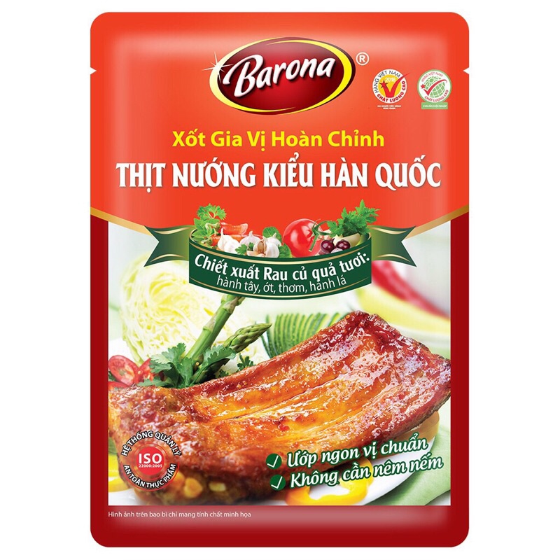 xốt gvhc thịt nướng barona gói 80g - Hương vị tuyệt vời cho món nướng