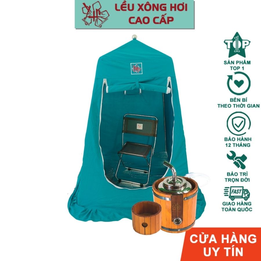 Khung lều + Áo lều xông hơi XẠ HƯƠNG, siêu gọn, Thải Độc Và Nâng Cao Sức Khỏe (khung lều inox + vải lều không gồm nồi)