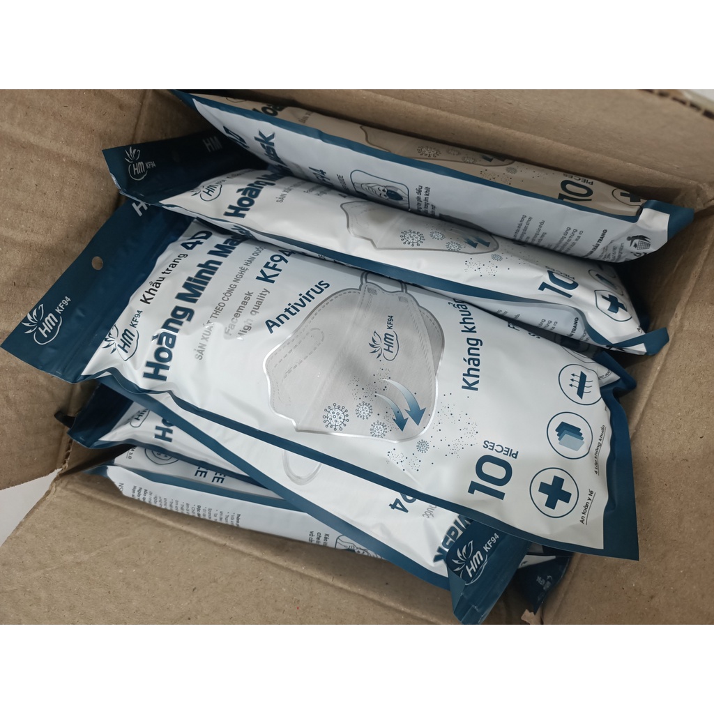 Khẩu trang 4D - KF94 Hoàng Minh Mask - Khẩu trang cá 4D KF94