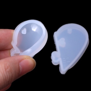 Khuôn silicon đổ nhựa epoxy resin hình ổ khóa trái tim cho cặp đôi làm mặt dây đồ trang sức DIY