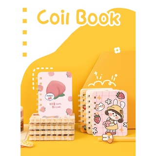 Sổ Tay Lò Xo Mini Cute Hình Gấu Thỏ Hoạt Hình Dễ Thương Ghi Chép Bìa Trơn VPS15