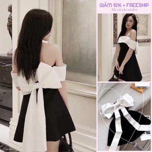 ĐẦM TRỄ VAI NƠ LƯNG, VÁY BẸT VAI NƠ LƯNG, ĐẦM ĐI TIỆC - MEOINDAHOUSE- SANG CHẢNH ⚡HỎA TỐC - SIÊU RẺ⚡