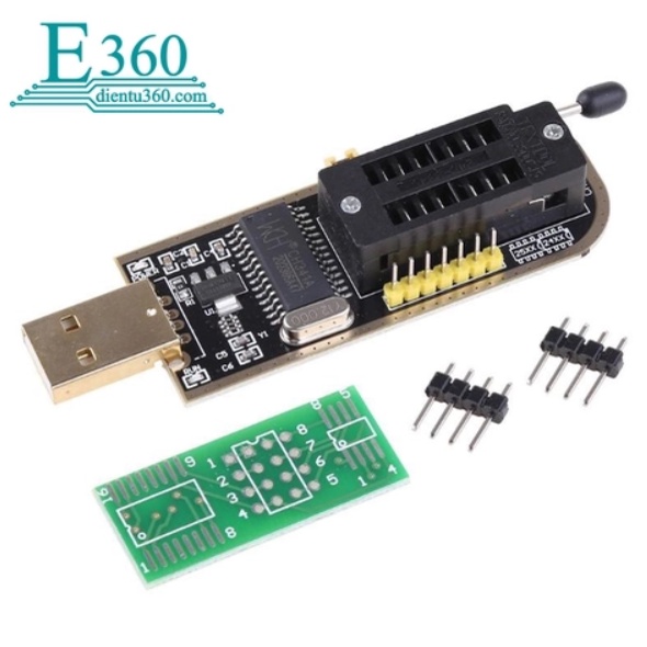 Mạch nạp EEPROM Flash SPI CH341A dòng 24xx 25xx cổng USB | Shopee Việt Nam