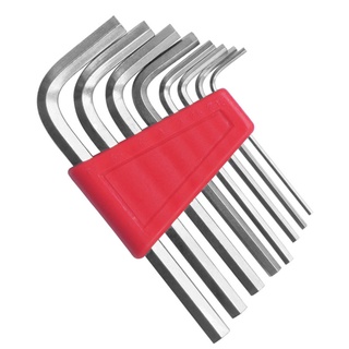Ấm cúng 8 Chiếc Allen Cho Chìa Khóa Lục Giác Cờ Lê Bộ Dụng Cụ Tua Vít Cờ Lê Thép 1 5mm-6mm Công Cụ Sửa Chữa Xe Đạp