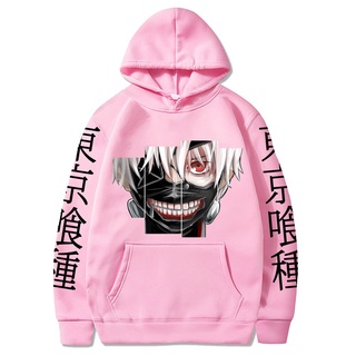 Áo nỉ hoodie in Anime Tokyo Ghoul Hoodie Nam In Áo Nỉ Quá Khổ Harajuku Áo Thun Dài Tay Free size