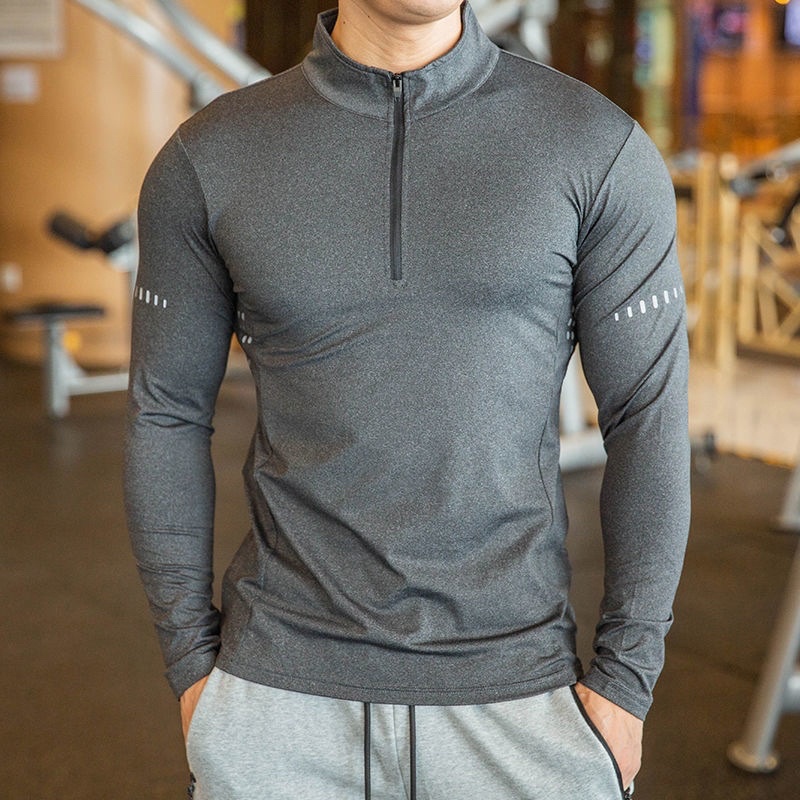 Áo Dài Tay Body Giữ Nhiệt Cổ Trụ Khoá Kéo Gymboss A101