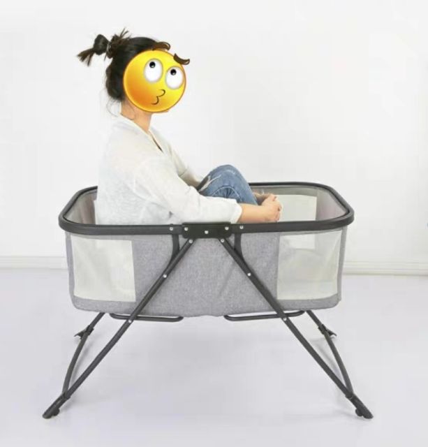 Giường Nôi cho bé xếp gọn chịu lực cực tốt lên đến 35kg