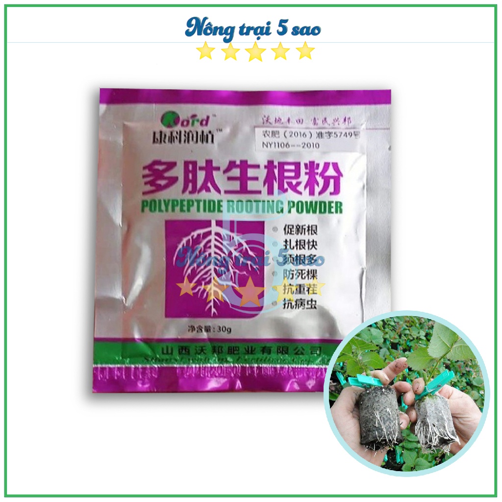Siêu kích rễ PRP Polypeptide Rooting Powder Trung Quốc chính hãng gói ...