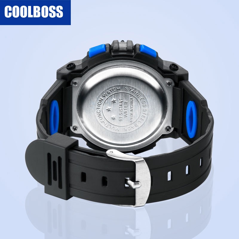 Đồng hồ trẻ em kỹ thuật số LED dành cho học sinh Đồng hồ điện tử thể thao silicon chống thấm nước