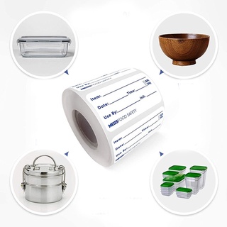 Yu 500 Chiếc Cuộn Nhãn Dán Nhãn Bảo Quản Cho Bình Thủy Tinh Hộp Đựng Kim Loại Tủ Lạnh Tủ Đông Nhãn