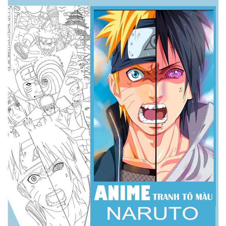Lineart Tranh Tô Màu Naruto (Được Chọn Mẫu) - Dành Cho Những Bạn Trẻ Yêu  Thích Truyện Naruto Và Sáng Tạo | Shopee Việt Nam