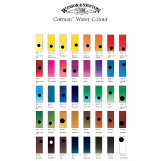 [Phần 1] Thỏi màu nước WINSOR & NEWTON dạng nén half pan 🐻🌸