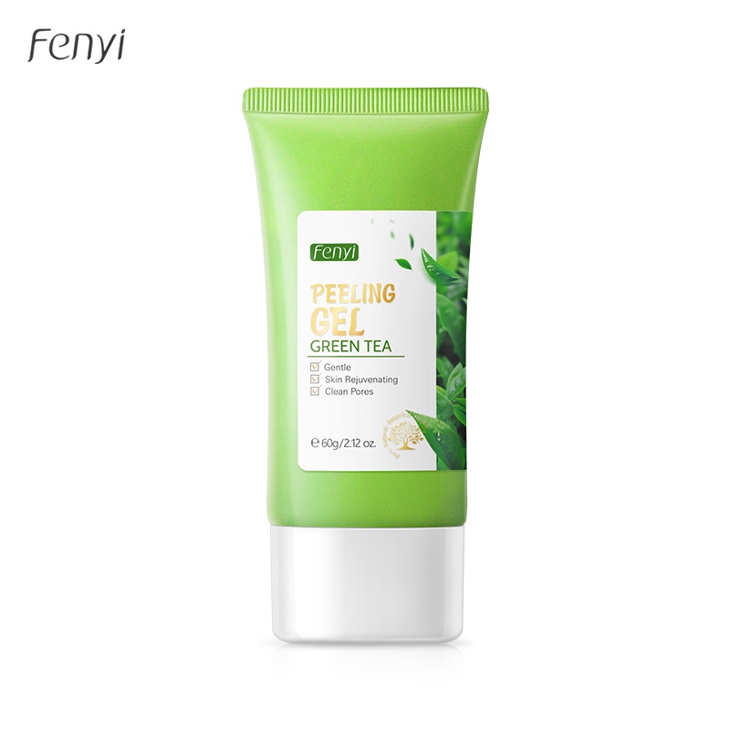 Ảnh Gel tẩy tế bào chết FENYI chiết xuất trà xanh tẩy mụn đầu đen làm sạch lỗ chân lông hiệu quả chuyên dụng 60g 2